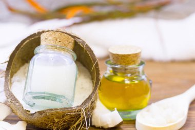 Hindistan cevizi spa sağlık kavramı