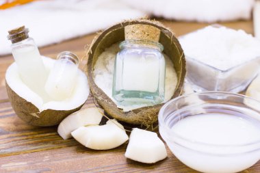 Hindistan cevizi spa sağlık kavramı