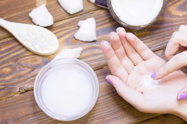 Hindistan cevizi spa sağlık kavramı