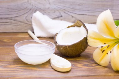 Hindistan cevizi spa sağlık kavramı