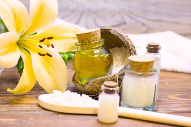 Hindistan cevizi spa sağlık kavramı