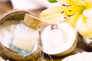 Hindistan cevizi spa sağlık kavramı