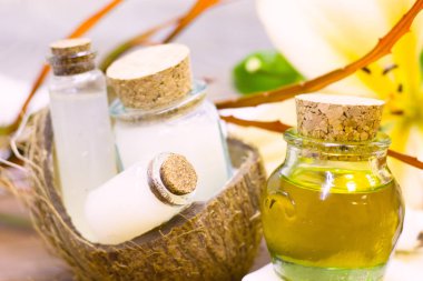 Hindistan cevizi spa sağlık kavramı