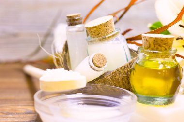 Hindistan cevizi spa sağlık kavramı