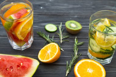 Taze meyve ve sebze smoothie