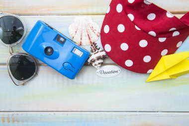 Tatil, seyahat veya yolculuk için hazırlanıyor