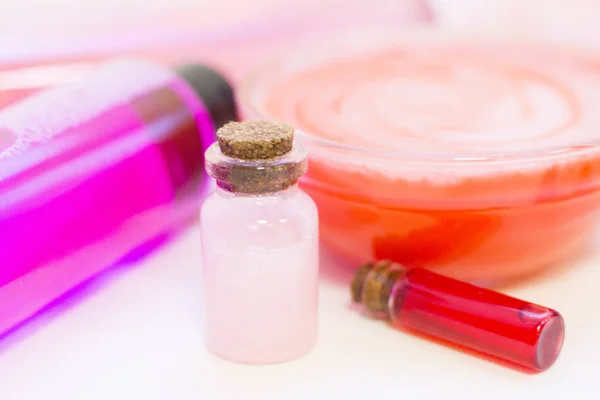 Concepto cosmético rosa natural — Foto de Stock