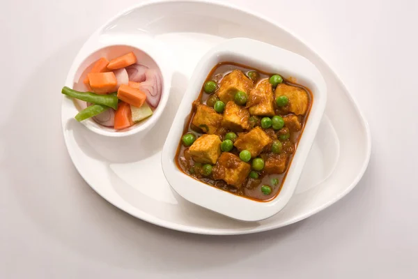 Fromage cuit dans une sauce crémeuse, Plat indien — Photo