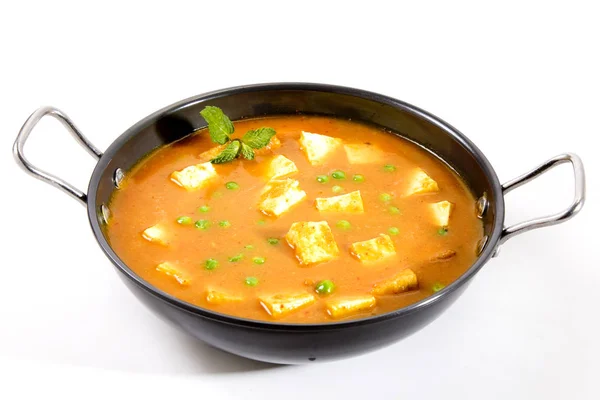 Cheese Cooked in a Creamy Sauce, Indian Dish — Stock Photo, Image