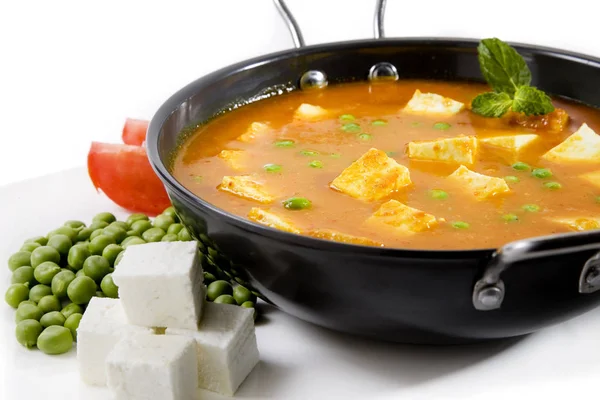 Fromage cuit dans une sauce crémeuse, Plat indien — Photo