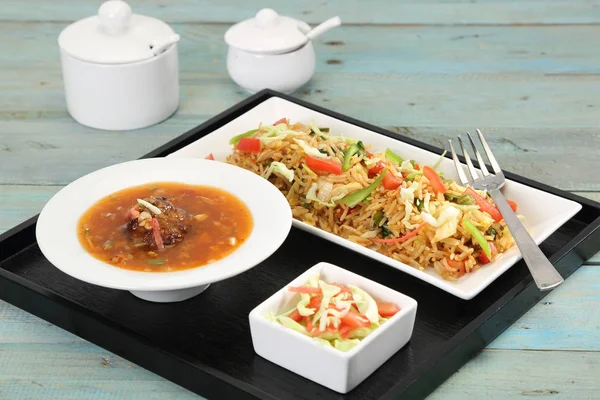 Sebze Mançurya ve Fried Rice