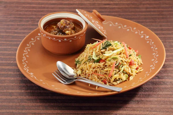 Sebze Mançurya ve Fried Rice