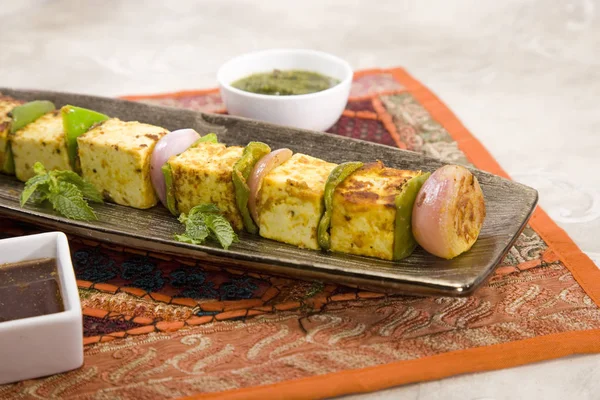 Paneer Tikka Kebab — Fotografia de Stock