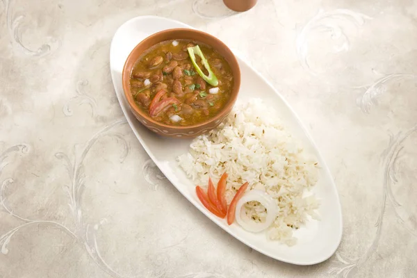 Pirinç ve Rajma veya kırmızı barbunya fasulyesi, Hint yemek
