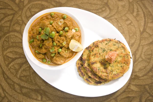 Masala Soya Kebab, plato de curry indio — Foto de Stock