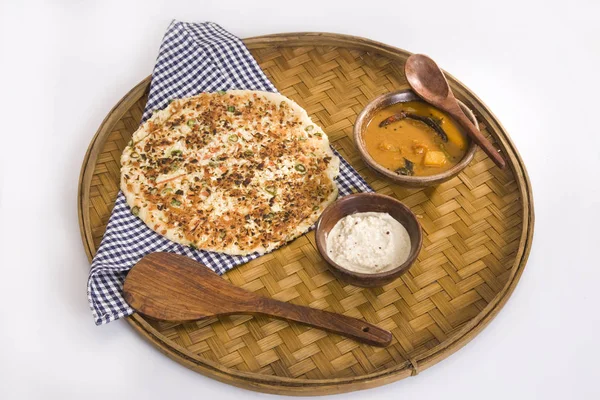 อาหารอินเดียใต้ Uthappams — ภาพถ่ายสต็อก