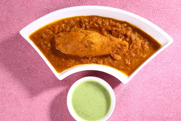 Chaap de Masala Tawa o Chaap de Soya, plato indio — Foto de Stock