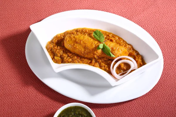 マサラ タワ Chaap または大豆 Chaap、インド料理 — ストック写真