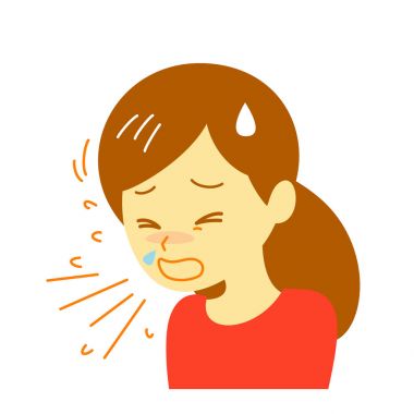 öksürük, genç kadın