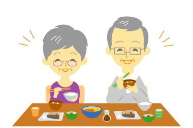 Yemekte, Japon yemek üst düzey Çift