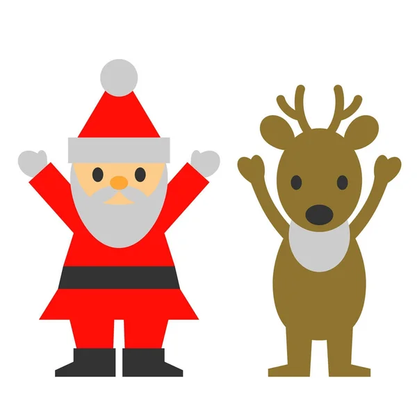 Santa Claus reindeer — Stock Photo, Image