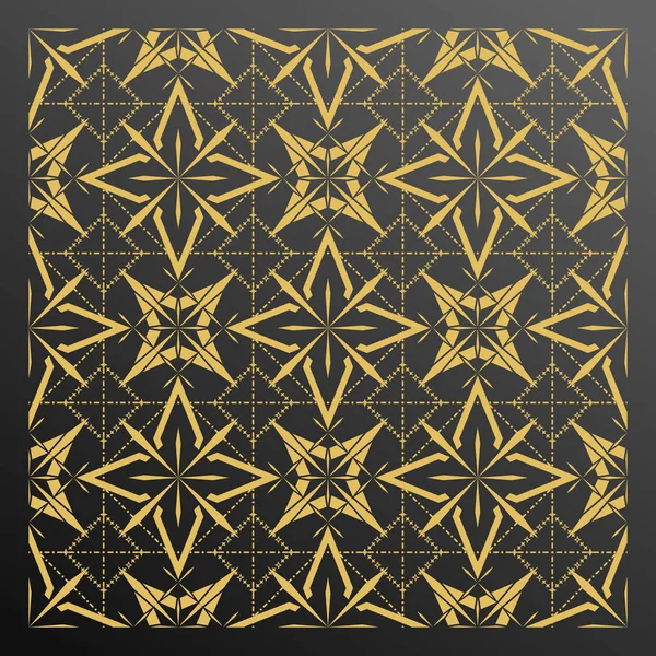 Altın soyut geometrik seamless modeli