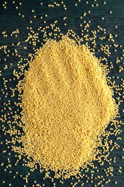 Darı mavi ahşap tablo