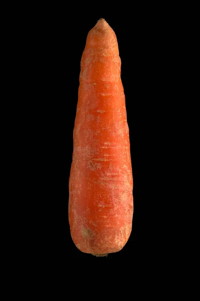 siyah üzerine izole havuç