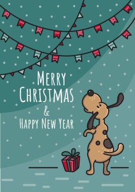 Noel ve yeni yıl elle çizilmiş vektör çizim zekâ doodle