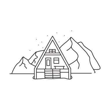 Elle çizilmiş, karalama tarzı tek bir nesne ile vektör hisse senedi çizimi. Örnek elementler beyazda izole edildi. Çizgi çizgisi, özet.