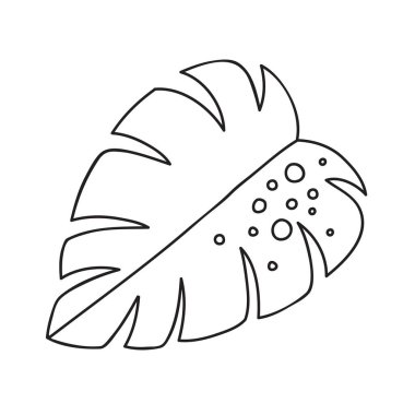 Tek nesneli vektör stok çizimi: bitki, el çizimi, karalama tarzı. Örnek elementler beyazda izole edildi. Çizgi çizgisi, özet.