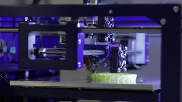 FDM 3D printer makes plastic products — Stock Video