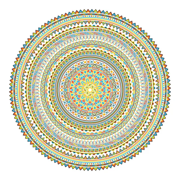 Geometrik Mandala. Vintage ve geleneksel dekor elementleri. 