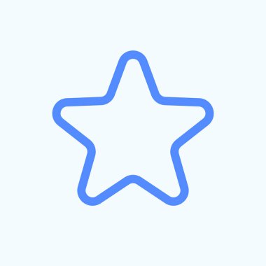Web sitesi menüsü için yıldız simgesi. Yıldızın yuvarlak ve ince çizgi ikonu, astronomi, favori