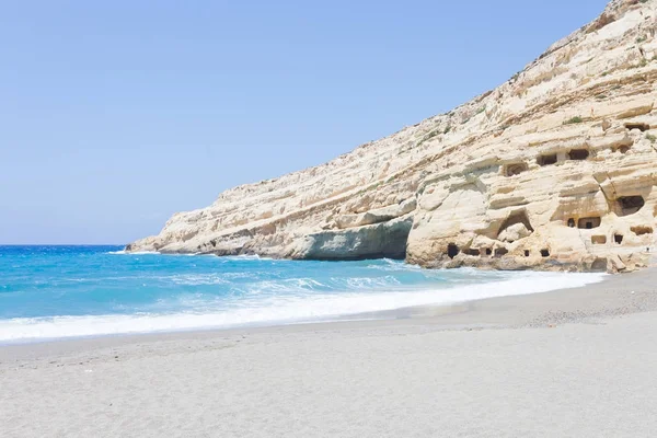 Kréta - Řecko - Matala Beach — Stock fotografie