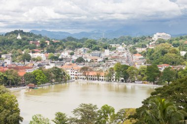 Havadan görünümü üzerine Kandy, Sri Lanka