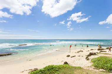 Koggala Beach, Sri Lanka - Aralık 2015 - yerli halkı Kogg