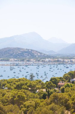 De Pollenca, Mallorca - Port de Pollenc harika görünüme bağlantı noktası