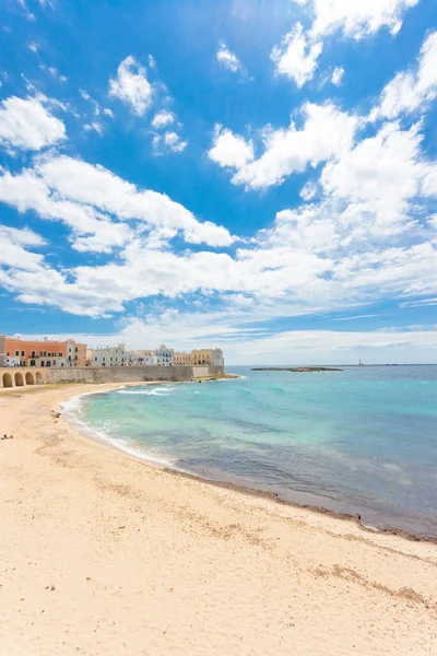 Gallipoli, Apulie - působivé klidem na krásné pláži G — Stock fotografie