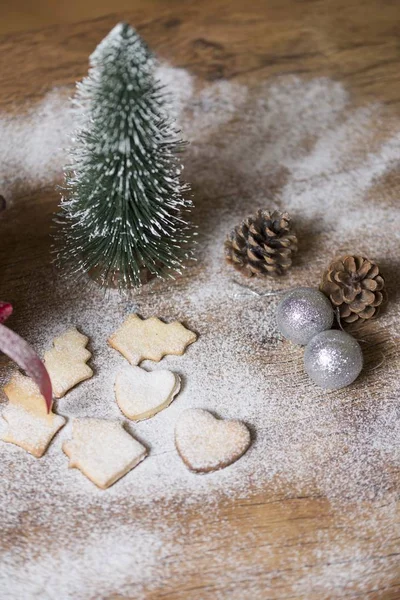 Jul bakade cookies — Stockfoto