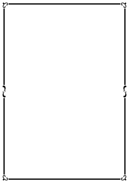 Векторна рамка сторінки A4 дизайн для проекту — стоковий вектор