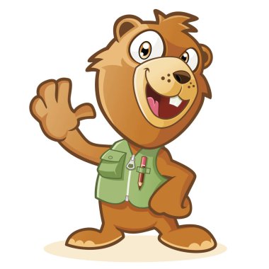 Mutlu dağ sıçanı çizgi film karakteri