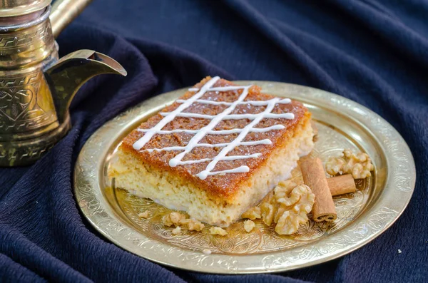 Hagyományos balkáni desszert: Trilece — Stock Fotó