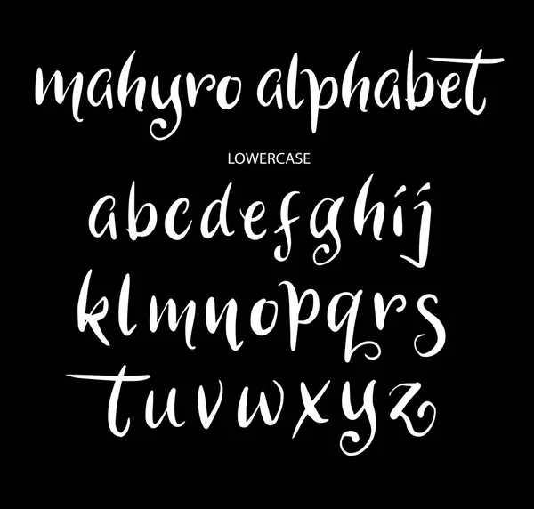 Mahyro vector alfabet letters — Stockvector