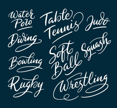 Dalış ve tipografi yazılmış el Bovling