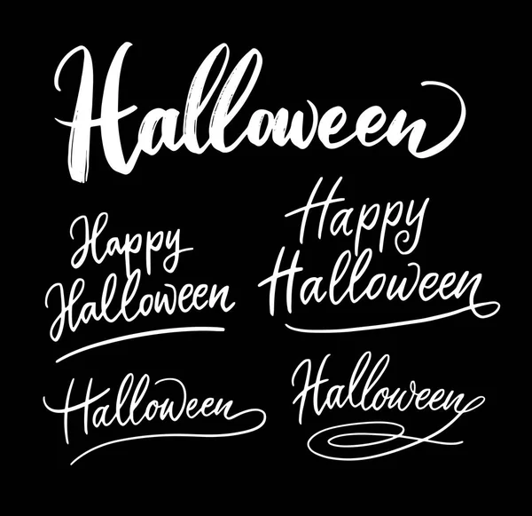 Halloween Event Hand Written Typography Good Use Logotype Symbol Cover — Stock Vector