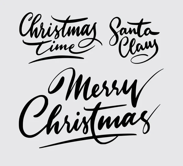 Merry Christmas Zdarzenia Pisma Typografii Dobre Wykorzystanie Logotypu Symbolu Etykiety — Wektor stockowy