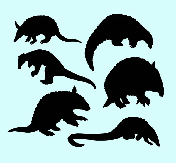 Mrówkojad Sylwetka Zwierzę Ssak Dobre Wykorzystanie Symbolu Logo Ikony Sieci — Wektor stockowy