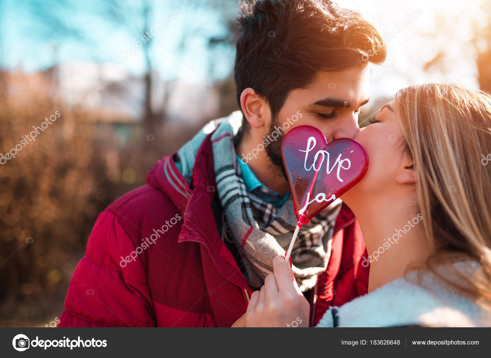 Romantic Couple Enjoying Moments Happiness Love Dating Romance ...