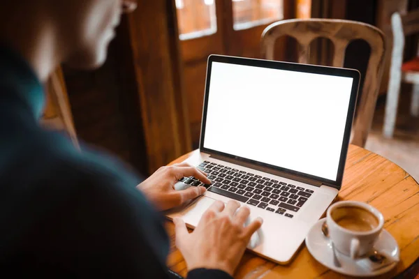 Businessman using laptop — Stock Photo, Image